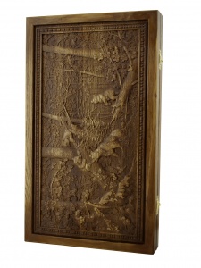 Нарды Мишки, патина, дуб